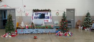 Stage set up for show